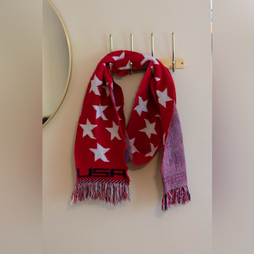 USA 🇺🇸 Patriotic Knit Scarf
